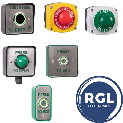 RGL Exit Buttons Weather Proof IP Rated